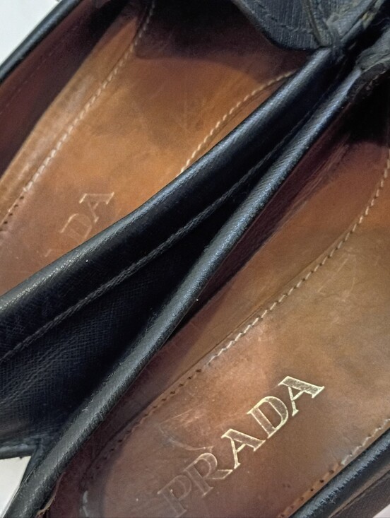 Mens Prada Black.Loafer Shoes UK.9.us 9.5 main image 11